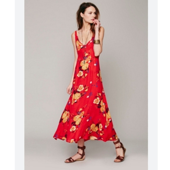 New!Free People Intimately Floral Maxi Dress